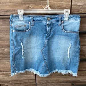 Denim Mini Skirt
